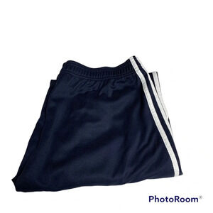 Adidas blue/white size medium Capri pull on athletic pants